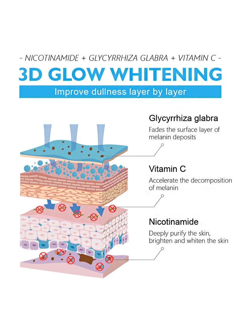 Vibrant Glamour - Rapid Skin Bleaching Cream，Brightening，Rapid whitening，Niacinamide & luminatefor Women and Men， Covers Skin Blemishes，Evens Skin Tone，Brightens And Whitens Skin Care (80g) - Image 1