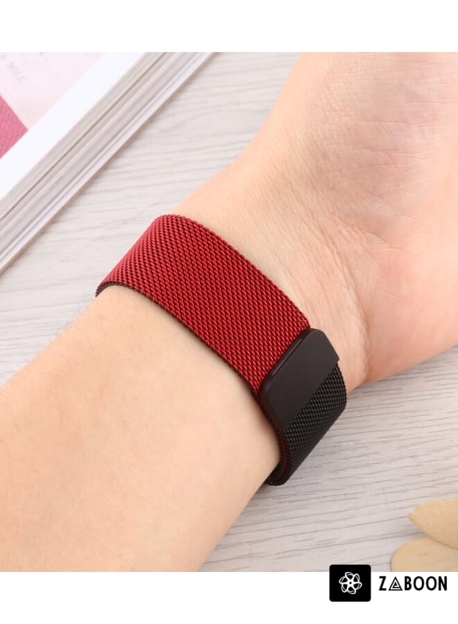 Zaboon Apple Watch Series 7 45mm / 6 & SE & 5 & 4 44mm / 3 & 2 & 1 42mm Milanese Gradient Stainless Steel Watch Band - Image 1