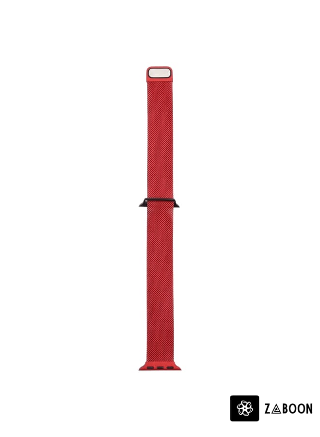 Zaboon Apple Watch Series 7 45mm / 6 & SE & 5 & 4 44mm / 3 & 2 & 1 42mm Milanese Gradient Stainless Steel Watch Band - Image 3