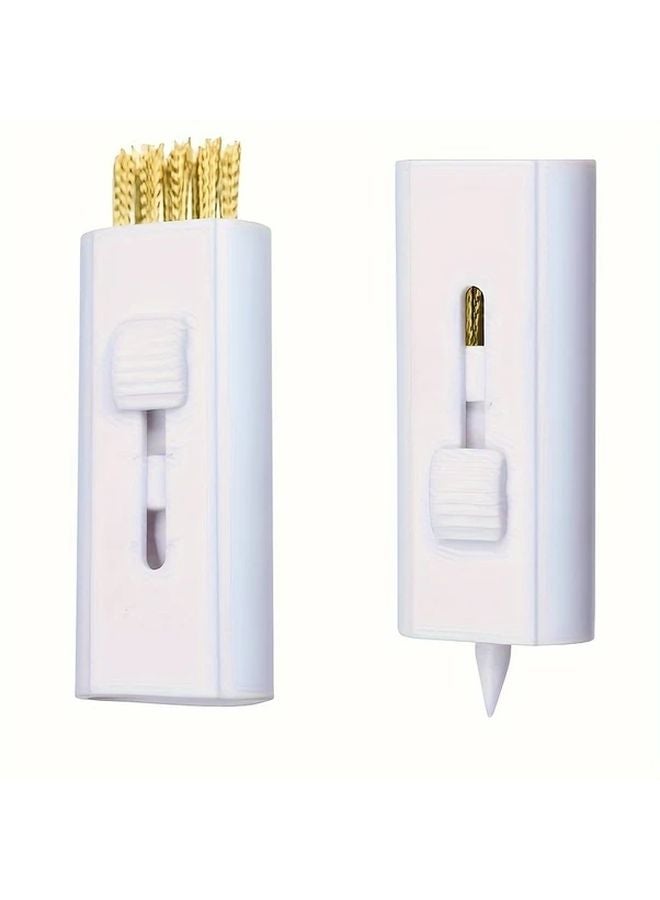 فرشاة تنظيف الجولف البيضاء ذات الرأس المزدوج: فرشاة رأس النادي وفرشاة رأس الكرة - Image 2