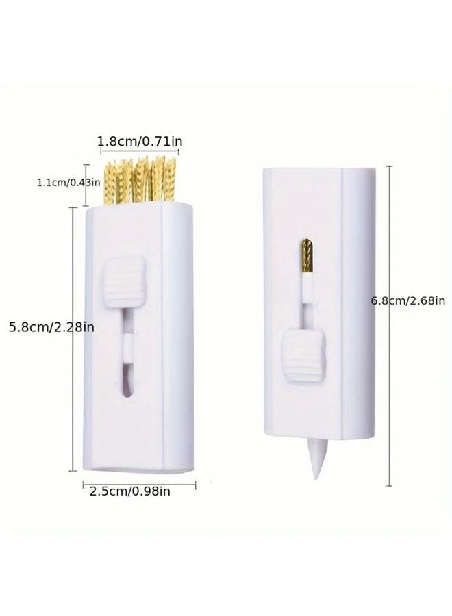 فرشاة تنظيف الجولف البيضاء ذات الرأس المزدوج: فرشاة رأس النادي وفرشاة رأس الكرة - Image 3