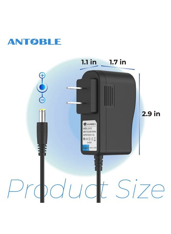 ANTOBLE Power Adapter Compatible with Yealink T54W Power Supply Yea-ps5v2000us Voip Telephone Adapters Home Phone Charger Replacement Part 5V 2A Power Charger for Yealink Phone Cord SIP Accessories - Image 2