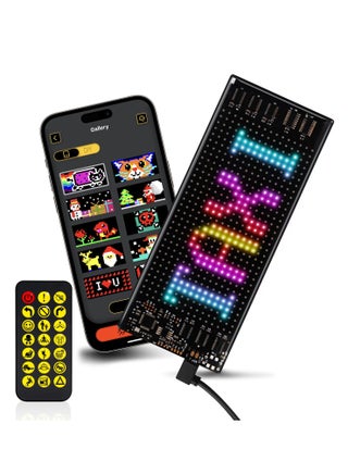 LED Signs for Car [Smarter App Control] [Upgraded Lamp Beads], 7''x3'' Flexible LED Matrix Panel 5.0 Bluetooth Control USB 5V DIY Programmable Led Sign for Taxi Car Accessories - pzsku/ZA9001BAEA6B6117A9113Z/45/_/1720601871/6cd7e1f6-1da7-4dcc-9500-3073291bd83e