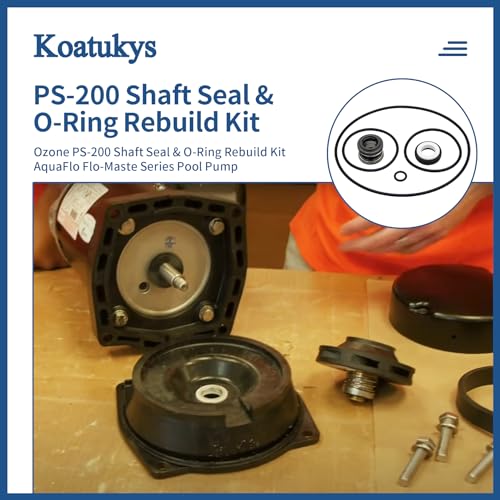 Koatukys PS-200 Shaft Seal and O-Ring Rebuild Kit Replacement for XP2, XP2E, AquaFlo, Flo-Master Series Pool Pump - Image 4
