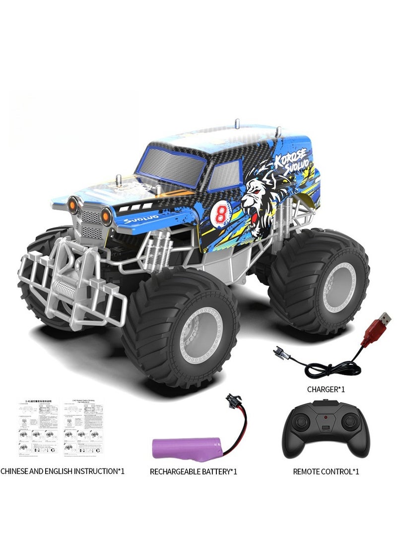 JJRIC 2.4G Rmote Control Off-Road Climbing Car Graffiti Monster Pickup Truck Model Remote Control Car Children's Toy - Image 1