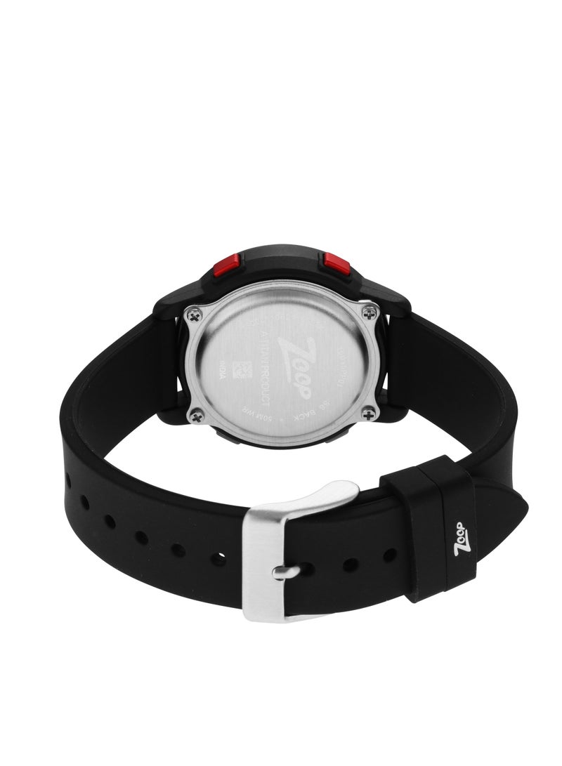 Zoop Digital Watch with Black Silicone Strap - Image 4