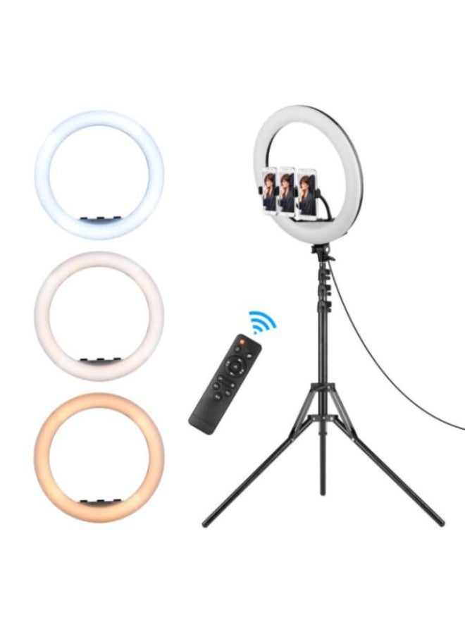 JMARY 21 Inch LED Ring Light with MT-75 Tripod Stand – Dimmable Beauty Ring Light for Photography, Makeup, YouTube, TikTok, Live Streaming, Adjustable Brightness & Color Temperature with Phone Holder & Remote - Image 2