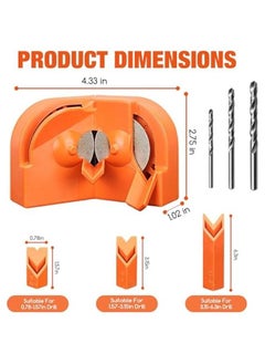 Generic Electric Drill Bit Sharpener, Sharpen All Bits (5/64''- 5/8''), Multiuse Grinding Tool for Portable Drill Grinder, Works with Electric Drills  - Image 3