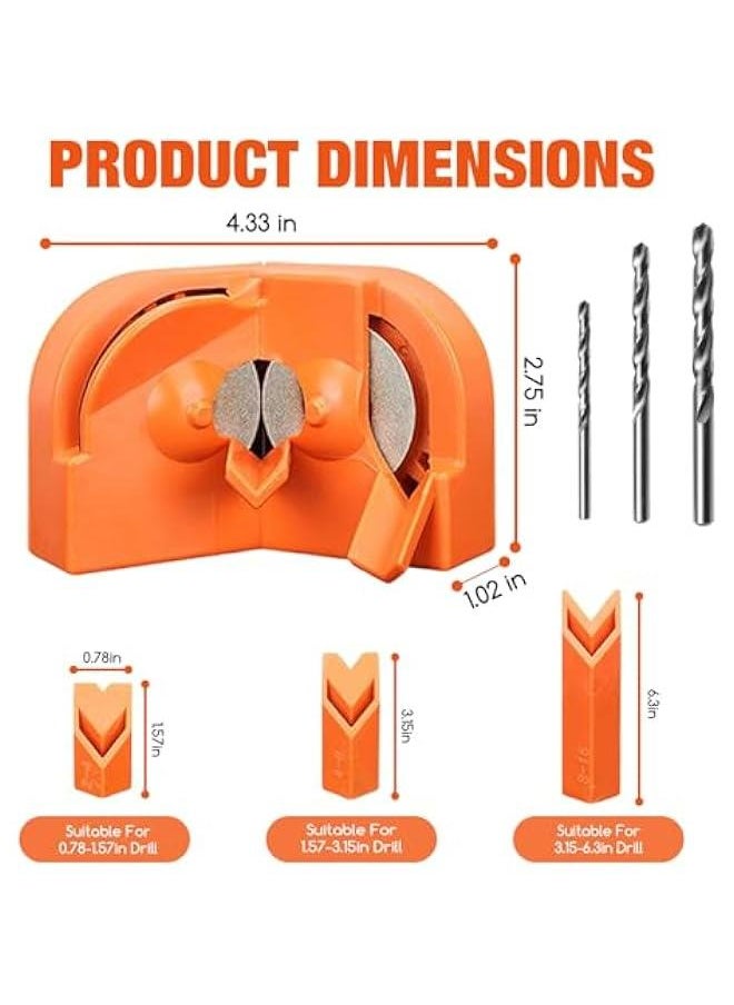 Generic Electric Drill Bit Sharpener, Sharpen All Bits (5/64''- 5/8''), Multiuse Grinding Tool for Portable Drill Grinder, Works with Electric Drills  - Image 3