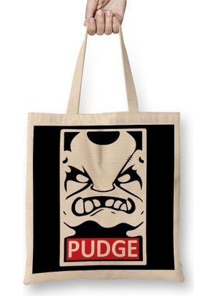 Baskı Dükkanı Print Shop Dota 2 Pudge Tote Bag Long Handle 