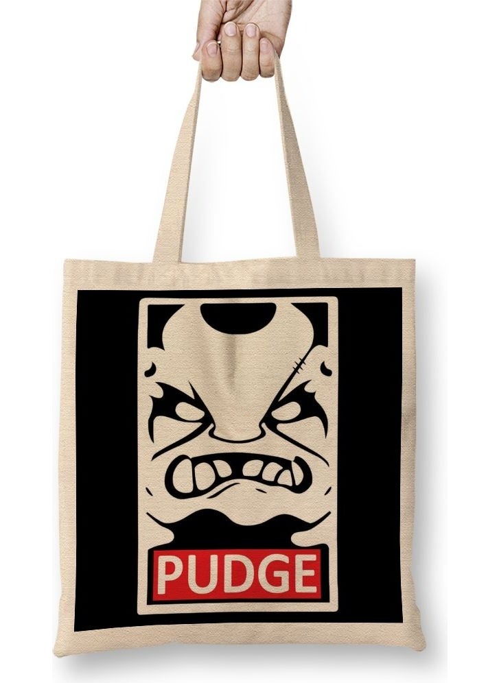 Baskı Dükkanı Print Shop Dota 2 Pudge Tote Bag Long Handle 