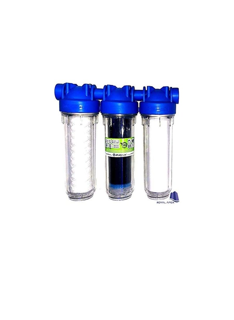 ATLAS ATLAS Water Filter Cartridge 3 Stages Granular Activated Carbon Melt-Blown Polypropylene Sediment Cartridge MCR Cartridge Filter Replacement ACTIVATED CARBON  - Image 3
