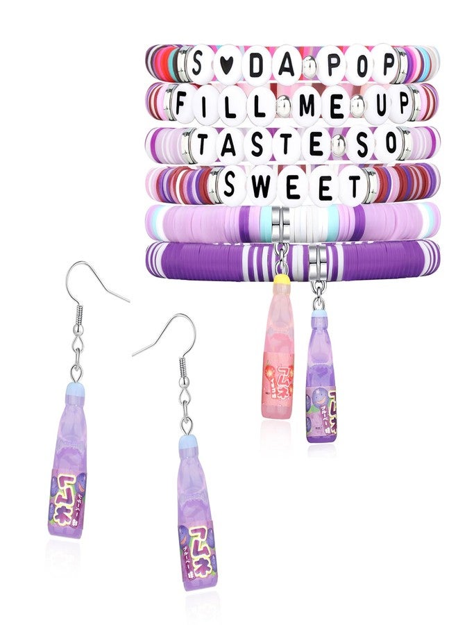 أي ديزاين طقم أساور وأقراط بتصميم مشروب غازي، هدية مثالية لحفلات أعياد الميلاد، هدية رائعة للأصدقاء المقربين، ديكور مميز، هدايا للهالوين، هدايا للكريسماس، ملابس أنيقة (طقم أساور وأقراط بتصميم مشروب غازي) - Image 1