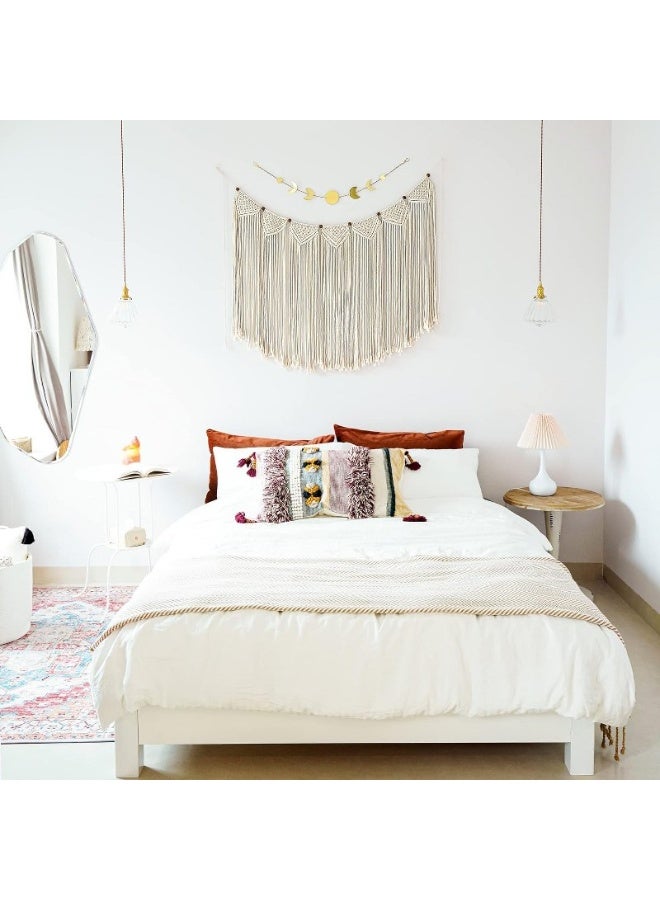 Home Gallery Macrame Woven Wall Hanging Fringe Garland Banner Bohemian Handmade - Image 4
