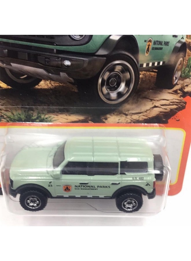 MATCHBOX Matchbox 2021 Ford Bronco 25/100 (Mint Green) 1:64 Scale Die-Cast Metal Collectible Truck for Kids - Image 2