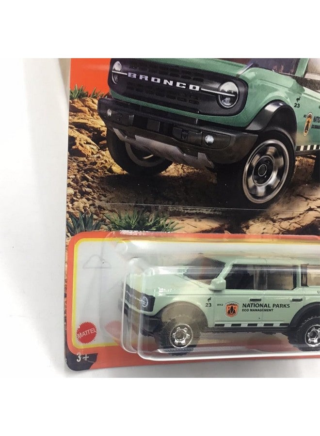 MATCHBOX Matchbox 2021 Ford Bronco 25/100 (Mint Green) 1:64 Scale Die-Cast Metal Collectible Truck for Kids - Image 4
