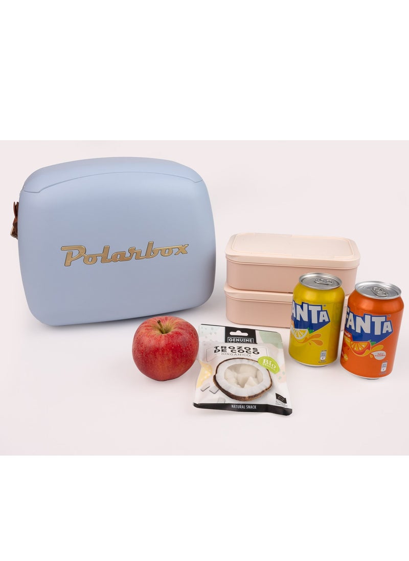 Polarbox - Polarbox 6 Liters Urban Cooler Bag with 2 Containers Bruma Gold | Lunch Box | thermal cooler box | Ice Box - Image 1