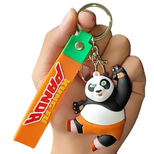 FowWelt Cartoon Keychain for Girls and Boys, Cute Keychains Accessories Keyring Key Wristlet Car Charms Backpack Key Chain (Kung F Panda) - Image 5