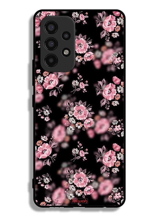 Tolwak Samsung Galaxy A53 5G Protective Case Cover Portrait Flowers Pattern - Image 1