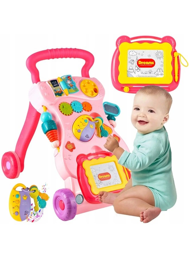 HUNGER Interactive Sit-to-Stand Baby Push Walker with Detachable Drawing Board - Image 3