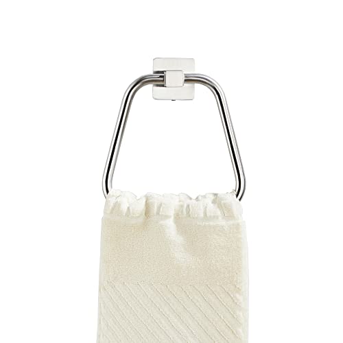 bluebyrne Brushed Nickel Towel Ring for Bathroom, Kitchen Bath Towel Holder Hangers Wall Mount Heavy Duty Stainless Steel - Image 3