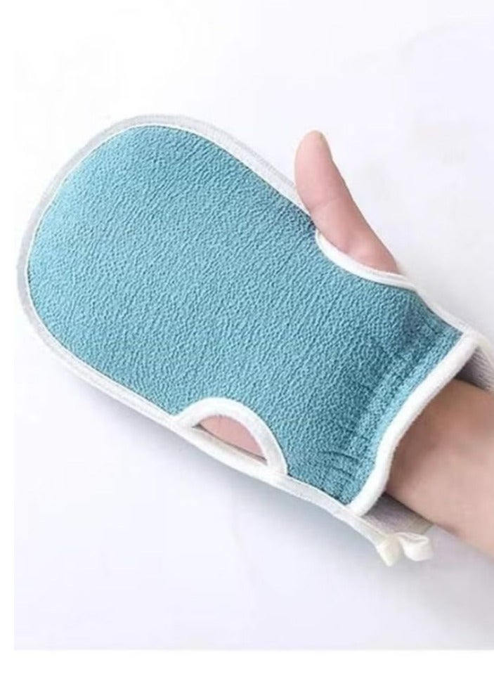 Body Scrubber Tools Bath Sponge Loofah Back Scrubber Exfoliating Gloves 3pcs Random Color  - Image 4