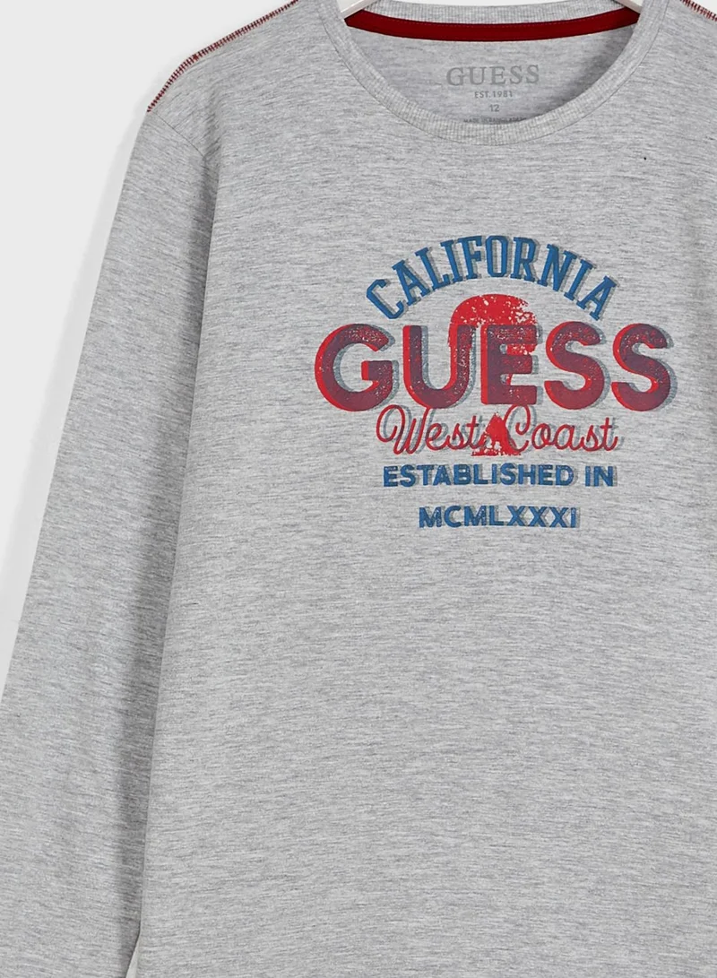 GUESS Kids Slogan T-Shirt
