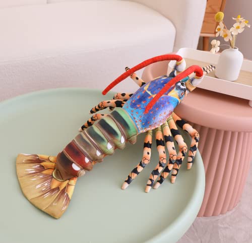 GracesDawn Plush Lobster Stuffed Animals Australian Lobster Doll Pillow Plush Toys Healing Animal Image That Fills People with Courage and Appetite 236 inch Long Blue - Image 1