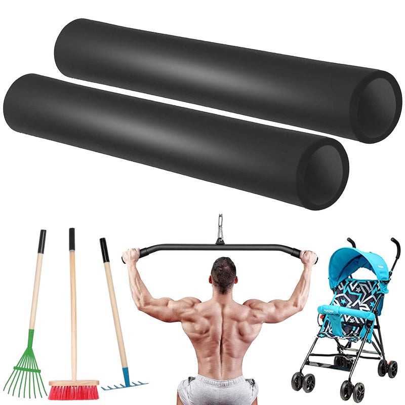 Taeku Foam Handle Grip Covers â€“ 1 Pair Anti-Slip Tubing Sleeves for Fitness Equipment, Tools, Garden Handles (18CM) - Image 1