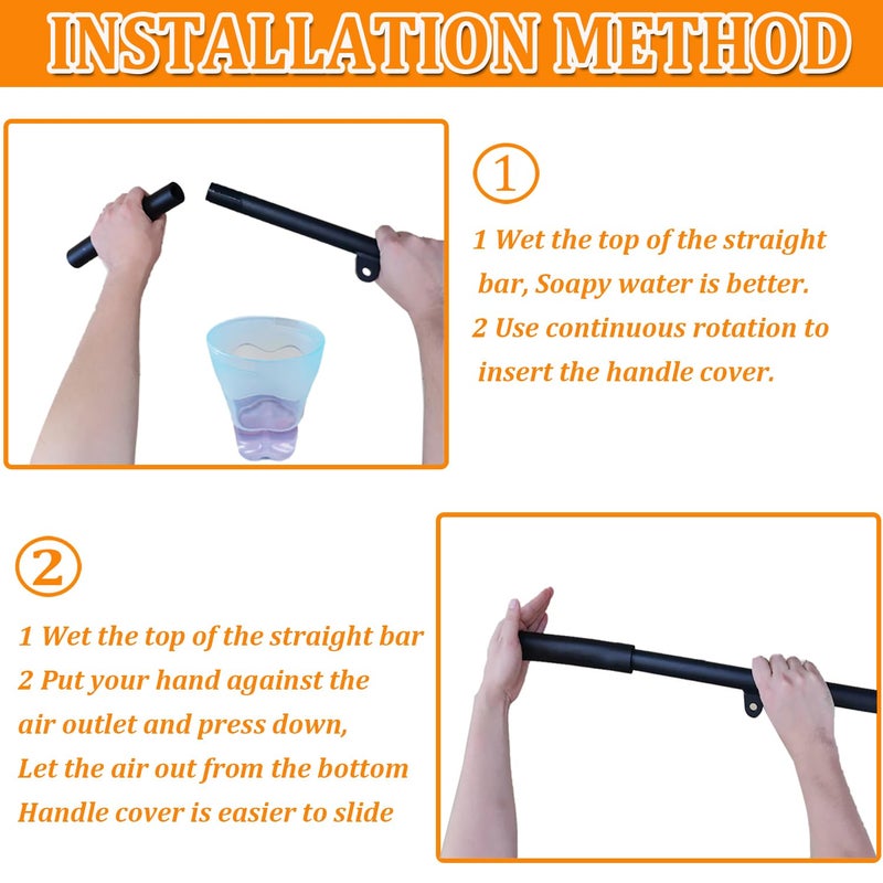 Taeku Foam Handle Grip Covers â€“ 1 Pair Anti-Slip Tubing Sleeves for Fitness Equipment, Tools, Garden Handles (18CM) - Image 4