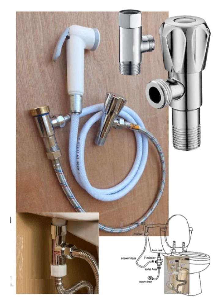 100 % Pure Bathroom shattaf 4 pieces - Image 1