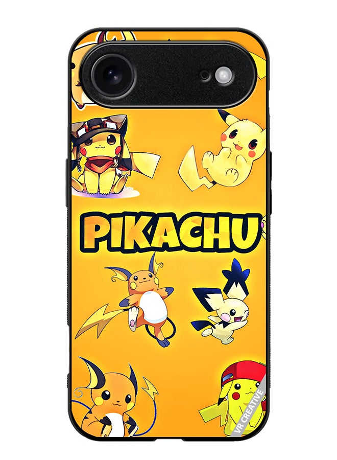 VR CREATIVE Protective Case Cover For Apple iPhone 17 Air Pikachu Surfing Design Multicolour