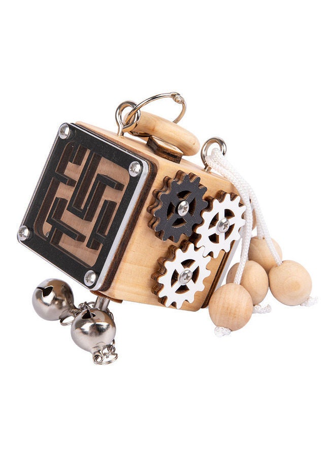 NIBEMINENT Multifunctional Six Sided Busy Block Toy for Kids 6x6x6cm - Image 1