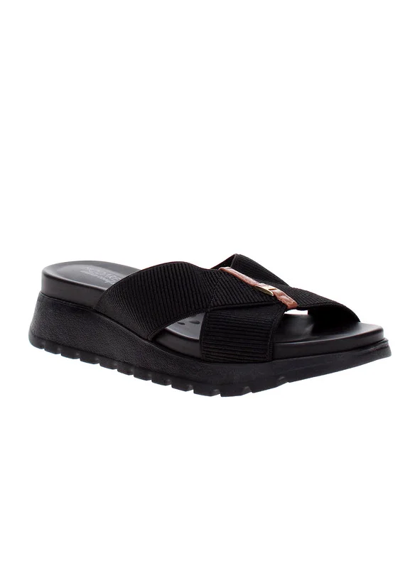 MODARE Modare Ladies Flat Sandals Black | Made In Brazil