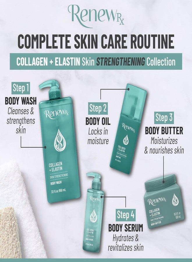 RENEW RX Collagen + Elastin Skin Strengthening Body Butter for Dry Skin - Hydrating & Firming Skin Care, Vegan Skincare, 16 oz - Image 5