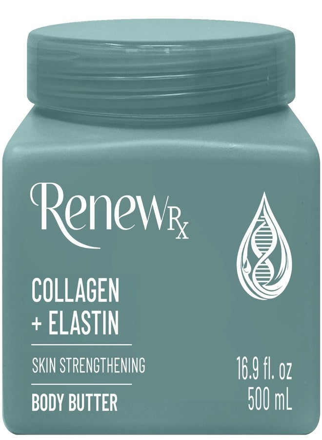 RENEW RX Collagen + Elastin Skin Strengthening Body Butter for Dry Skin - Hydrating & Firming Skin Care, Vegan Skincare, 16 oz - Image 1
