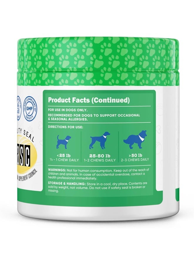 Nutricost Pets Seasonal Allergy Supplement Soft Chews For Dogs (Beef Flavored) - Image 2