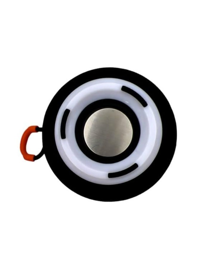 Portable Bluetooth Speaker JL-1267 with Carabiner, Black and White, Control Buttons, Compact Design - Image 3
