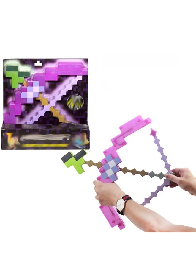 ماين كرافت لعبة البلاستيك تطلق الأرجواني مسحور القوس والسهم - Image 1