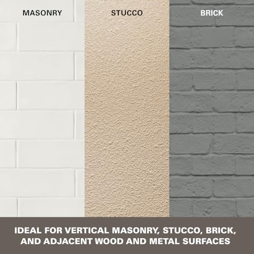 KILZ Self-Priming Masonry, Stucco and Brick Paint, Interior/Exterior, Flat, White, 1 Gallon - Image 4