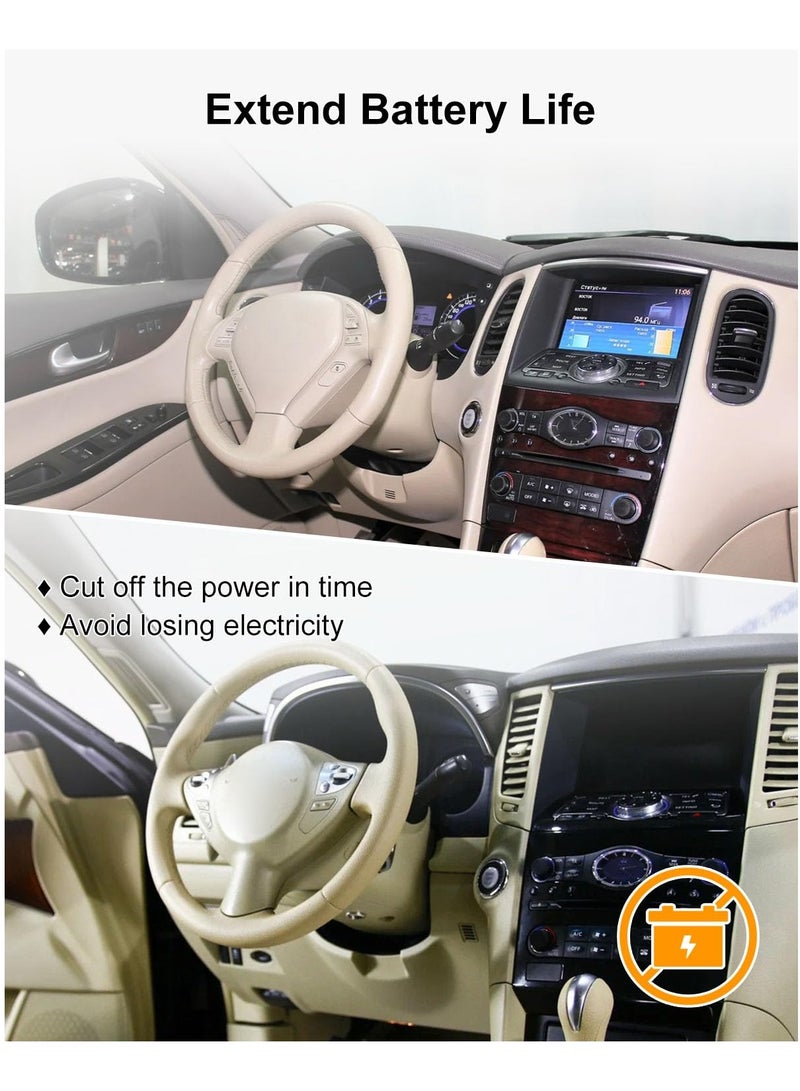 DC 24V 500A Remote Battery Disconnect Switch, Intelligent Kill Switch for Car, Truck, RV, Boat, Marine, Anti-Theft Battery Cut-Off with 2 Wireless Remote Controls - Image 4