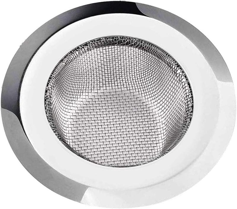 Inditradition Stainless Steel Strainer Kitchen Drain Basin Basket Filter Stopper Drainer Sink Jali, 9 cm (Silver) - Image 1