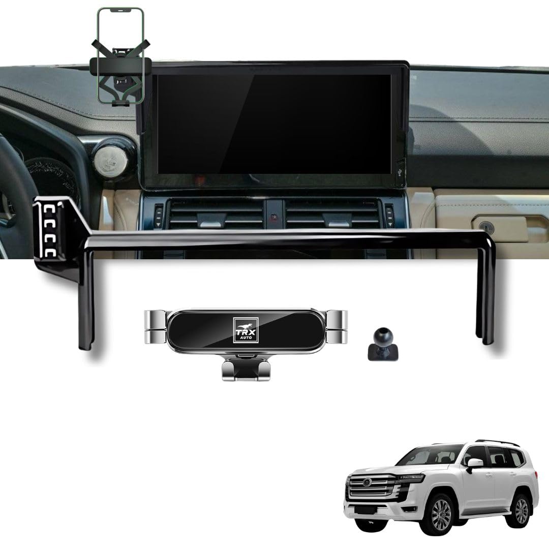 TRX AUTO Phone Holder For Toyota Land Cruiser 300 2023-2026 | Toyota LC 300 Phone Holder | Screen Bracket | Compatible with Land Cruiser 300 (VXR GR Sport & GXR plus) Without USB Port