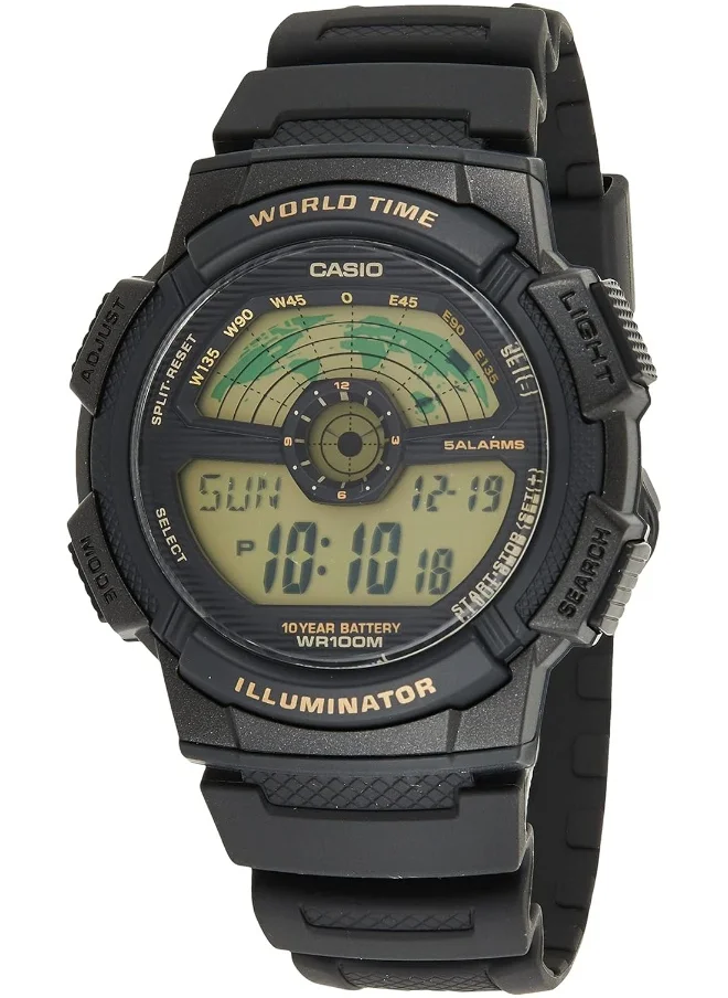 CASIO Casio Men's Watch - AE-1100W-1BVDF Grey Dial, Black Band