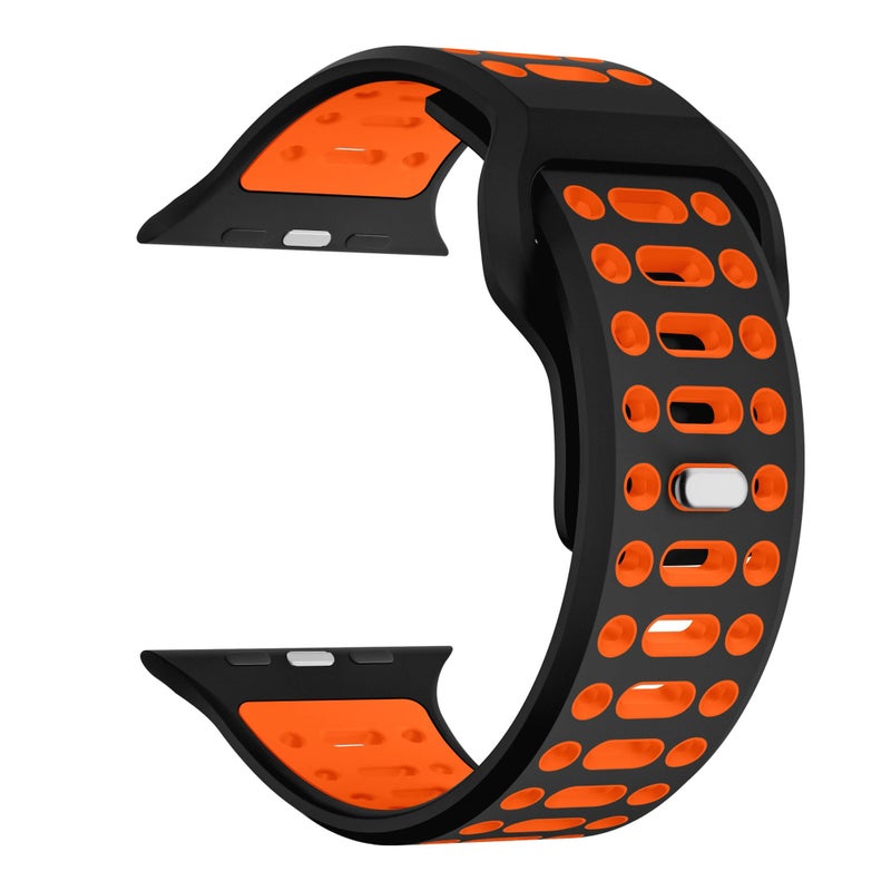 Bluejw Lionorm Two-Tone Smart Sport Silicone Replacement Watch Band for Apple Watch Series 10, 9, 8, 7 – Durable & Comfortable Strap to Replace Your Watch Strap - Image 2