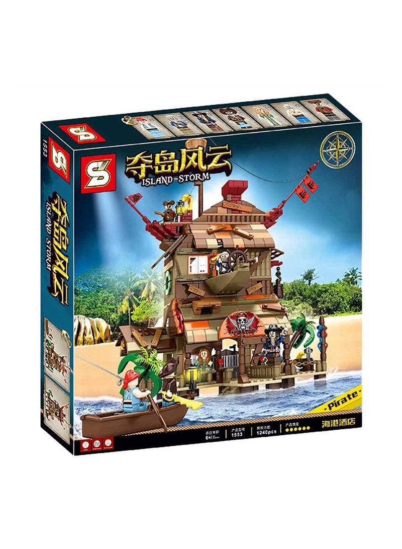 Sembo 1553 - Capture the island building blocks - 1240 pcs - Image 5