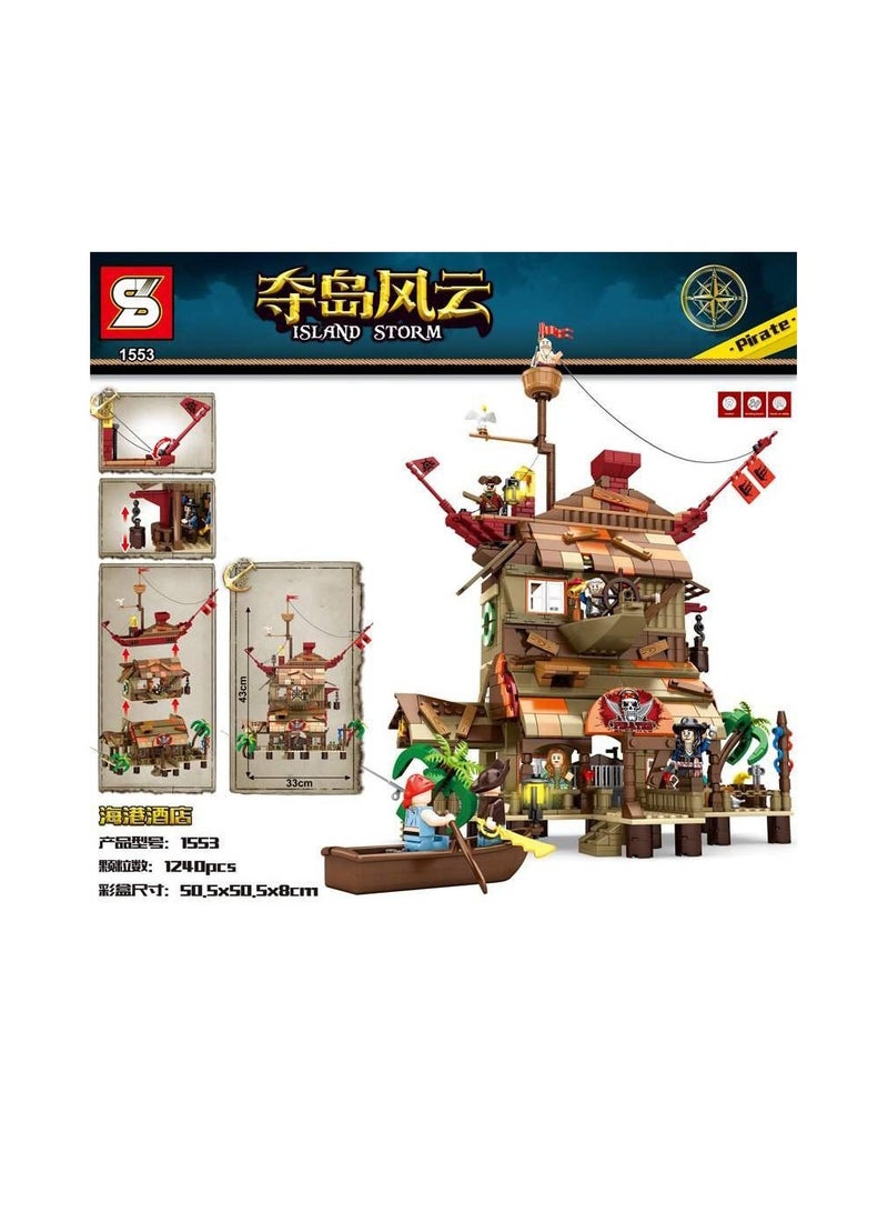 Sembo 1553 - Capture the island building blocks - 1240 pcs - Image 4