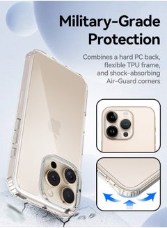 Tersely Crystal Clear Case for iPhone 16 Pro Max(6.9-Inch), [Anti-Yellowing] Hard Back Slim Shockproof Bumper Anti-Scratch, Suitable for Wireless Charging  - Image 3