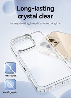 Tersely Crystal Clear Case for iPhone 16 Pro Max(6.9-Inch), [Anti-Yellowing] Hard Back Slim Shockproof Bumper Anti-Scratch, Suitable for Wireless Charging  - Image 5