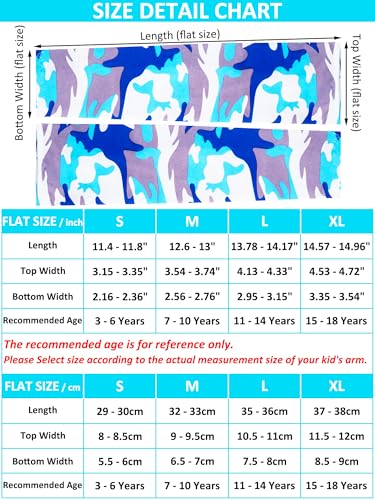 Mntrprko 16 Pairs Sports Arm Sleeves for Kids Basketball Baseball Arm Sleeves UV Sun Protection Cooling Arm Cover Sleeve (Classic Color, 3-6 Years) - Image 2